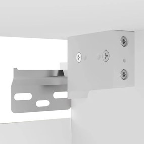 Armário de parede para TV 30,5x30x30 cm branco