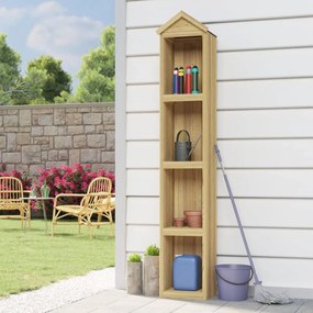 vidaXL Abrigo p/ ferramentas de jardim 40x33x222 cm pinho impregnado