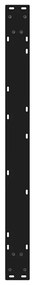 Pés para mesa de jantar 2 peças preto 90x(72-73,3) cm aço