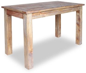 Mesa de jantar madeira reciclada maciça 120x60x77 cm