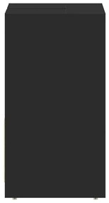 Armário casa de banho 60x33x61 cm contraplacado preto