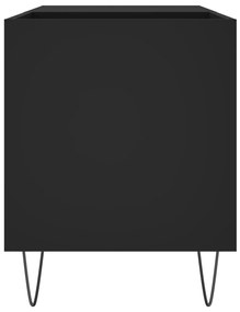 Armário para discos 85x38x48 cm derivados de madeira preto