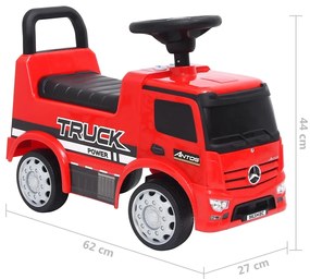 Andador camião Mercedes Benz vermelho