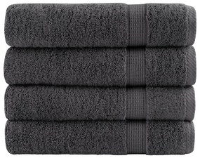 Toalhas de banho premium SOLUND 4pcs 70x140cm 600gsm antracite