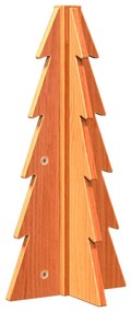 Árvore de Natal decorativa 49 cm pinho maciço castanho-mel