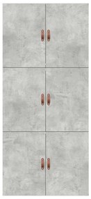 Cama de Armazenamento Cinza Betão 80x200 cm