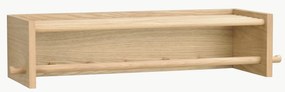 Oak Wood Wall-mounted Coat Rack Hillmond