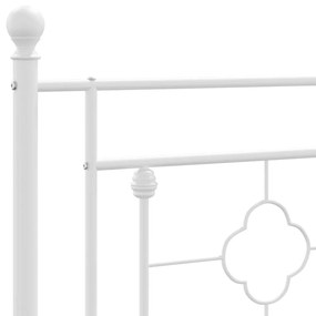 Cabeceira de cama 193 cm metal branco