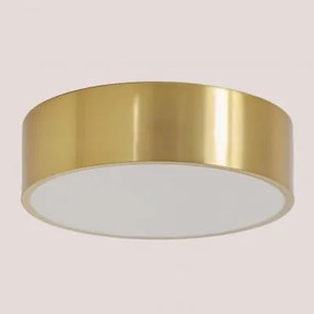 Plafon Metálico Volto Amarelho Ouro - Sklum