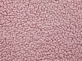 Tamborete em tecido rosa UNICORN Beliani