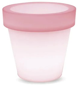 VASO REDONDO GRANDE MAGNOLIA 80 CM COM LUZ LED RGB SOLAR + BATERIA RECARREGÁVEL HOTEL, CASA, JARDIM, RESTAURANTE, BAR