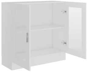 Armário vitrine 82,5x30,5x80 cm derivados de madeira branco