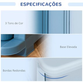 Organizador de Brinquedos Luna - Azul - Design Moderno