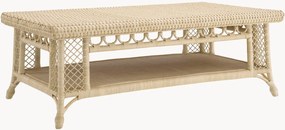 Mesa de centro em vime com prateleira Saba