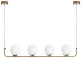 Candeeiro de Teto Faruk – Dourado – Diâmetro de Cap: 15 cm (4 Peças)