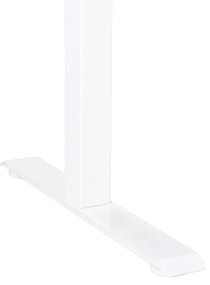 Secretária elevatória eletricamente ajustável cinzenta e branca 160 x 72 cm DESTINES  Beliani