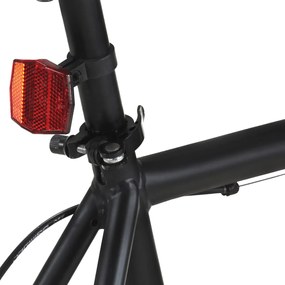 Bicicleta de mudanças fixas 700c 51 cm preto e verde