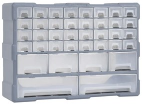 Caixa organizadora com 38 gavetas 52x16x37,5 cm