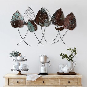 Acessório Decorativo de Parede Casting Leaf – Multicolor – 67 x 112 cm