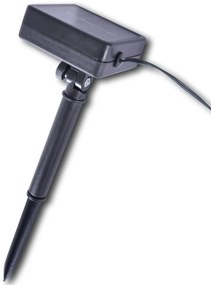 Bola topiária folhas artificiais 27 cm corda com LED solar 2 pcs