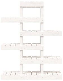 Suporte para plantas 85x25x109,5 cm pinho maciço branco