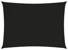 Para-sol estilo vela tecido oxford retangular 2,5x4 m preto