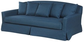 Capa de sofá 3 lugares azul escura GILJA Beliani