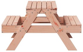 Mesa piquenique p/ crianças 88x97x52 cm madeira douglas maciça