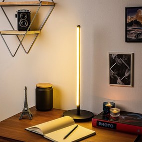 Candeeiro de Mesa Only – Preto – Diâmetro 18 cm Altura 51 cm