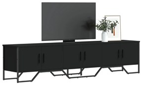 Móvel de TV 180x34x41 cm derivados de madeira preto