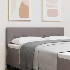 Cabeceira vidaXL Botões Estofada Taupe 140 cm Tecido
