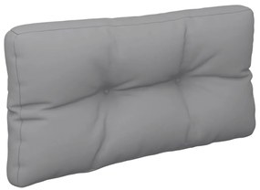 Almofadão para sofá de paletes 80x40x12 cm tecido cinza