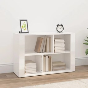 vidaXL Aparador 80x30x54 cm derivados madeira branco brilhante