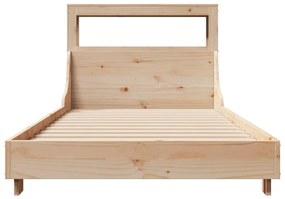 Cama sem colchão 90x200 cm madeira de pinho maciça