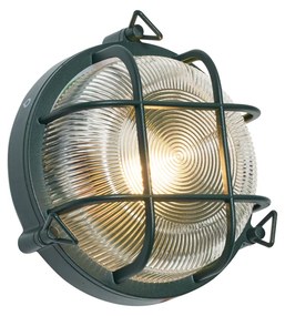Candeeiro de Parede e Teto Exterior Verde Escuro Redondo IP44 - Noutica Industrial