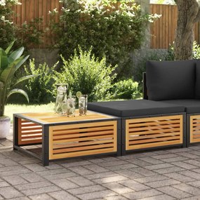vidaXL Mesa de jardim com banco madeira de acácia maciça