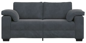 Sofá-luvas 140 cm veludo cinzento-escuro