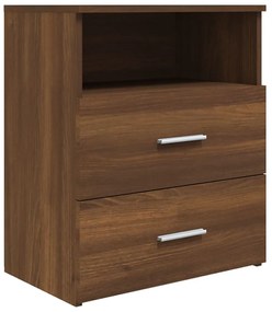Mesas de cabeceira 2 pcs 50x32x60 cm cor carvalho castanho