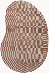 Tapete lavável em jacquard para interior e exterior de forma orgânica Berber