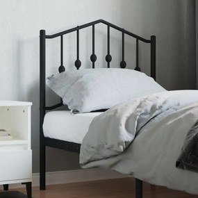 Cabeceira de cama 75 cm metal preto
