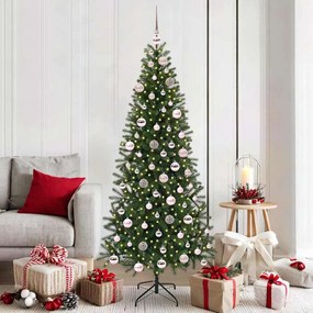 vidaXL Árvore de Natal Artificial com 300 LEDs Verde 180 cm PE e PVC