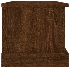 Caixa de arrumação 50x30x28 cm deriv. madeira carvalho castanho