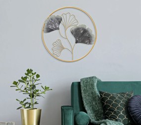 PAINEL DE FERRO DE PAREDE FLOR SIMPLES CM Ø 45,5X3,5 MULTICOLOR