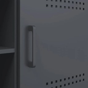 Móvel de TV 100,5x39x50,5 cm aço antracite