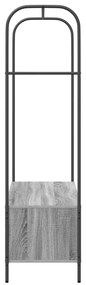 Cabideiro com Prateleiras Cinza Sonoma 100x44x160 cm