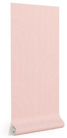 Kave Home - Papel de parede Arcadia com arcos rosa 10 x 0,53 m FSC MIX Credit