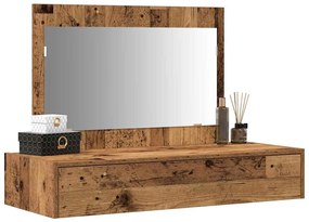 Mesa de Cabeleireiro Suspensa - Madeira Vintage - 100x40x70 cm