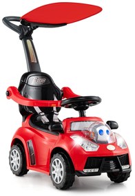Carrinho de bebê 3 em 1, carrinho de passeio deslizante com suporte para cadeira de rodas, para crianças pequenas - branco