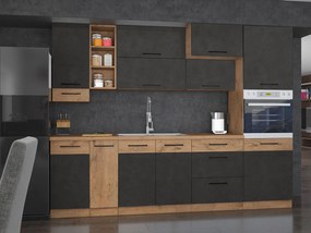 Conjunto de cozinha modular Wood Grey 136
