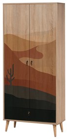 Roupeiro City – Multicolor – 80 cm x 190 cm x 45 cm